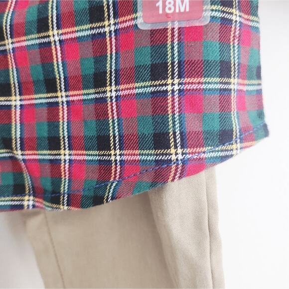 18M New Carter's Plaid Outfit - Picture 2 of 3
